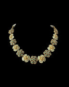 DNS189 meenakari gold plated  necklace with jhumka  set  (READY TO SHIP )