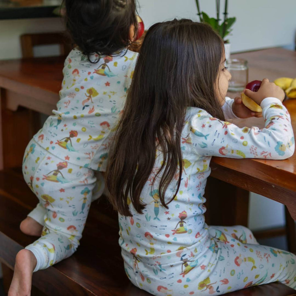 Mermaids from around the world Organic Pajamas