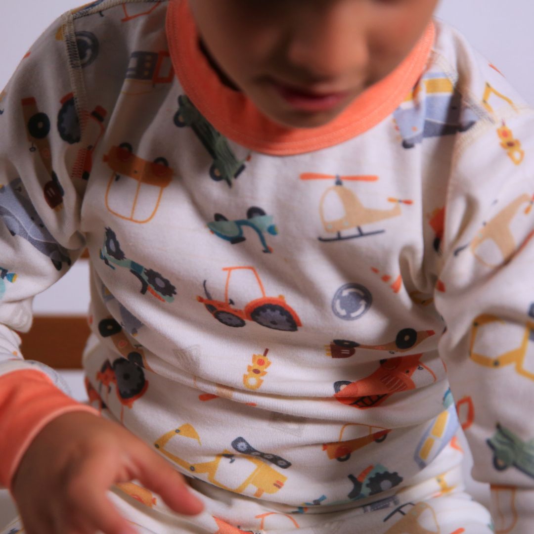 Vintage Cars Organic Pajamas