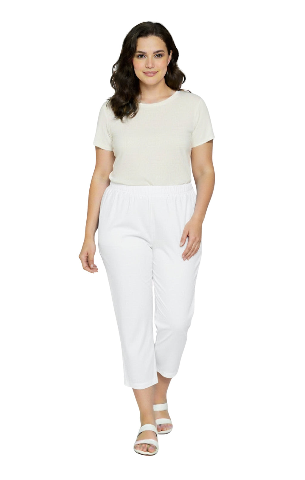 Women's Lightweight Stretch Denim Capri Pants — Comfortable Everyday Fit