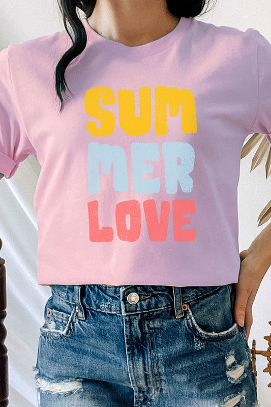 Summer Love Sun and Fun Adventure Graphic Tee T-Shirt