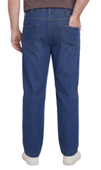 Men's Pull-On Denim and Twill Pants — Elastic Waist Easy Fit