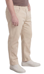 Men's Pull-On Denim and Twill Pants — Elastic Waist Easy Fit