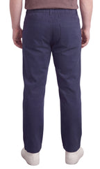 Men's Pull-On Denim and Twill Pants — Elastic Waist Easy Fit