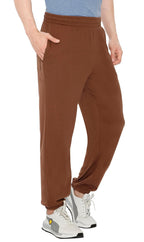 Men's Pull-On Elastic Waist Knit Pants — Relaxed Fit Lounge Pants