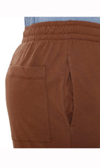 Men's Pull-On Elastic Waist Knit Pants — Relaxed Fit Lounge Pants