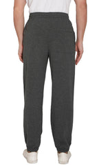Men's Pull-On Elastic Waist Knit Pants — Relaxed Fit Lounge Pants