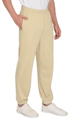 Men's Pull-On Elastic Waist Knit Pants — Relaxed Fit Lounge Pants
