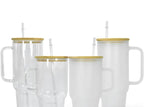 12oz 16oz & 25oz Glass can jars or tumbler bamboo replacement lids