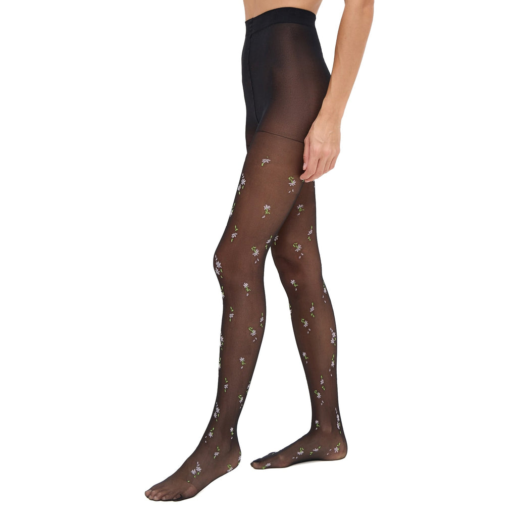 Pretty Flowers Sheer Tights