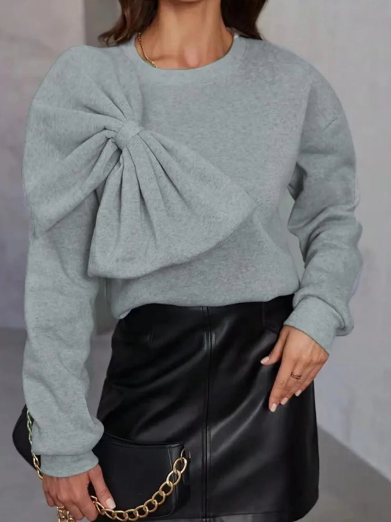 Bow detail Sweater