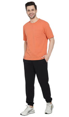 Men's Heavyweight Short Sleeve Crew Neck T-Shirt with Chest Pocket