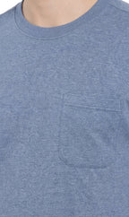 Men's Heavyweight Short Sleeve Crew Neck T-Shirt with Chest Pocket