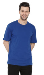 Men's Heavyweight Short Sleeve Crew Neck T-Shirt — Relaxed Fit Solid Color