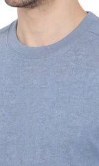 Men's Heavyweight Short Sleeve Crew Neck T-Shirt — Relaxed Fit Solid Color