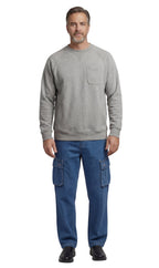 Men's 3-Pocket Fleece Sweatshirt with Raglan Seams