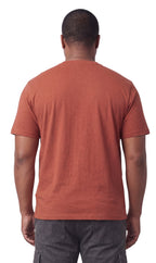 Men's Short Sleeve Henley T-Shirt with 3-Button Placket and Chest Pocket