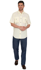 Men's Short Sleeve Explorer Shirt — Snap Front with Multi-Pockets and Back Mesh