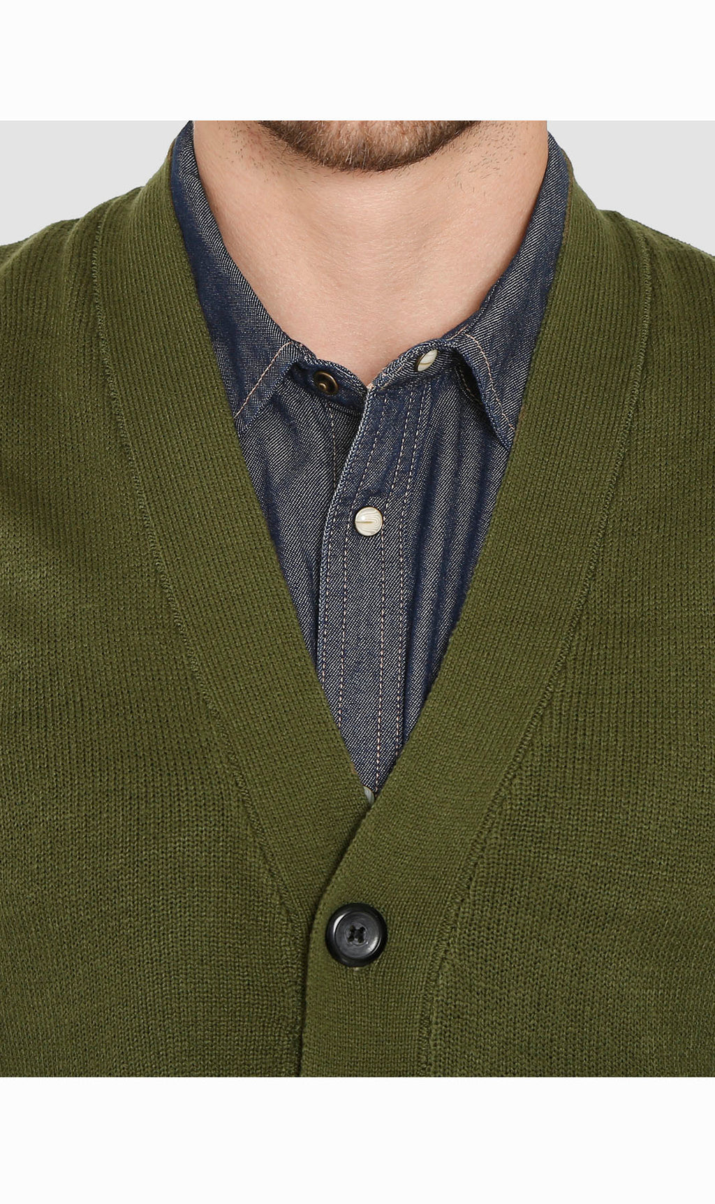 Men's Cashmere-Like Button Front Flat Knit Sweater Vest with Chest Pockets