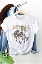 Stay Wild Cowboy Western Graphic Tee