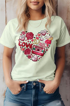 Love Heart Doodle Valentine's Graphic Tee