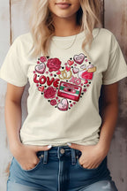 Love Heart Doodle Valentine's Graphic Tee