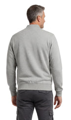 Men's Zip-Up Baseball Fleece Jacket — Lightweight Cotton Blend