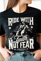 Ride With Faith Not Fear Women’s Tee T-Shirt