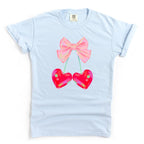 Heart Cherries Coquette Garment Dyed Tee