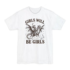 Girls Will Be Girls Riding Dragon Tall T-Shirt