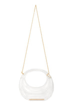 Clear Half Moon Hand Crossbody Bag