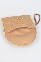 Convertible Straw Clutch Swing Bag