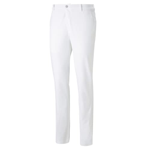 PUMA GOLF Dealer Tailored Pant, White Glow, 40/32
