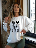 My Heart is On That Stage Crewneck Sweatshirt