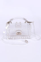 Pearl Studs Transparent Statdium Clear Bag