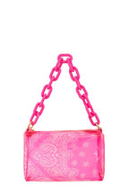 Amoeba Print Transparent Pouch Bag
