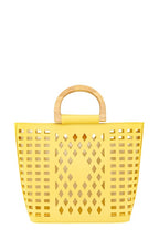 Square Net Shape Pu Leather Bag