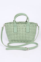Convertible Braided Fashion Tote