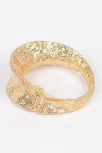 Texture Designed Statement Bangle