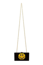 Pixelated Smiley Face Clutch Evening Bag
