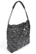 QUILTED BUBBLE NYLON TOTE