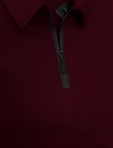 EYEBOGLER Mens Trendy Polo Neck Full Sleeves Solid