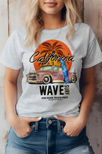 California Wave Surf Vintage Graphic Tee