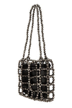 Metal Mesh and Bead Shoulder Bag