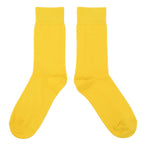 Golden Yellow Solid Color Socks - Men's Dress Socks