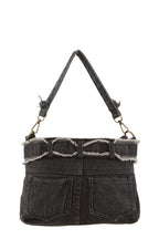 Denim Pants Shape Crossbody Bag
