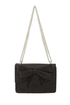 Rhinestone Double Ribbon Cross Bag