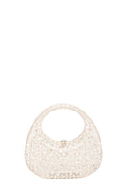 Rhinestone paved Transparent Rigid Bag
