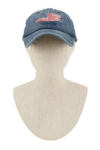 American Flag Embroidered Pigment Cap