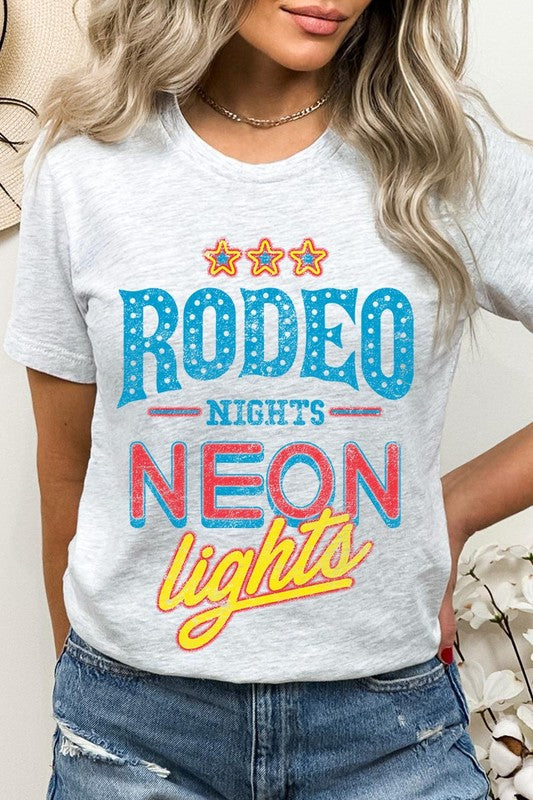 Neon Rodeo Shirt Design Rodeo Nights Neon Lights Graphic T Shirts – Wardrobecrush